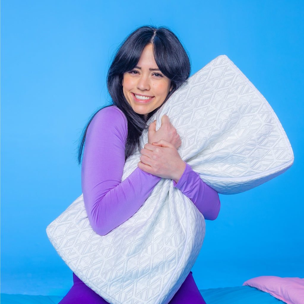 thumbnail image 2 of Ice Cube Cooling Pillow For Side Sleepers – Memory Foam, Head & Neck Support 2 of 5