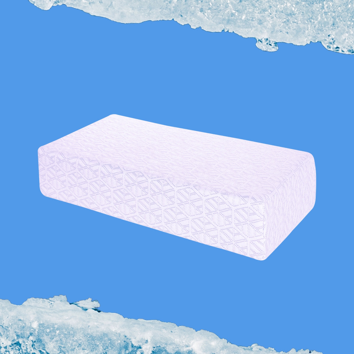 Ice Cube | Neck & Shoulder Pain Relief Memory Foam Cooling Pillow | Pillow Cube
