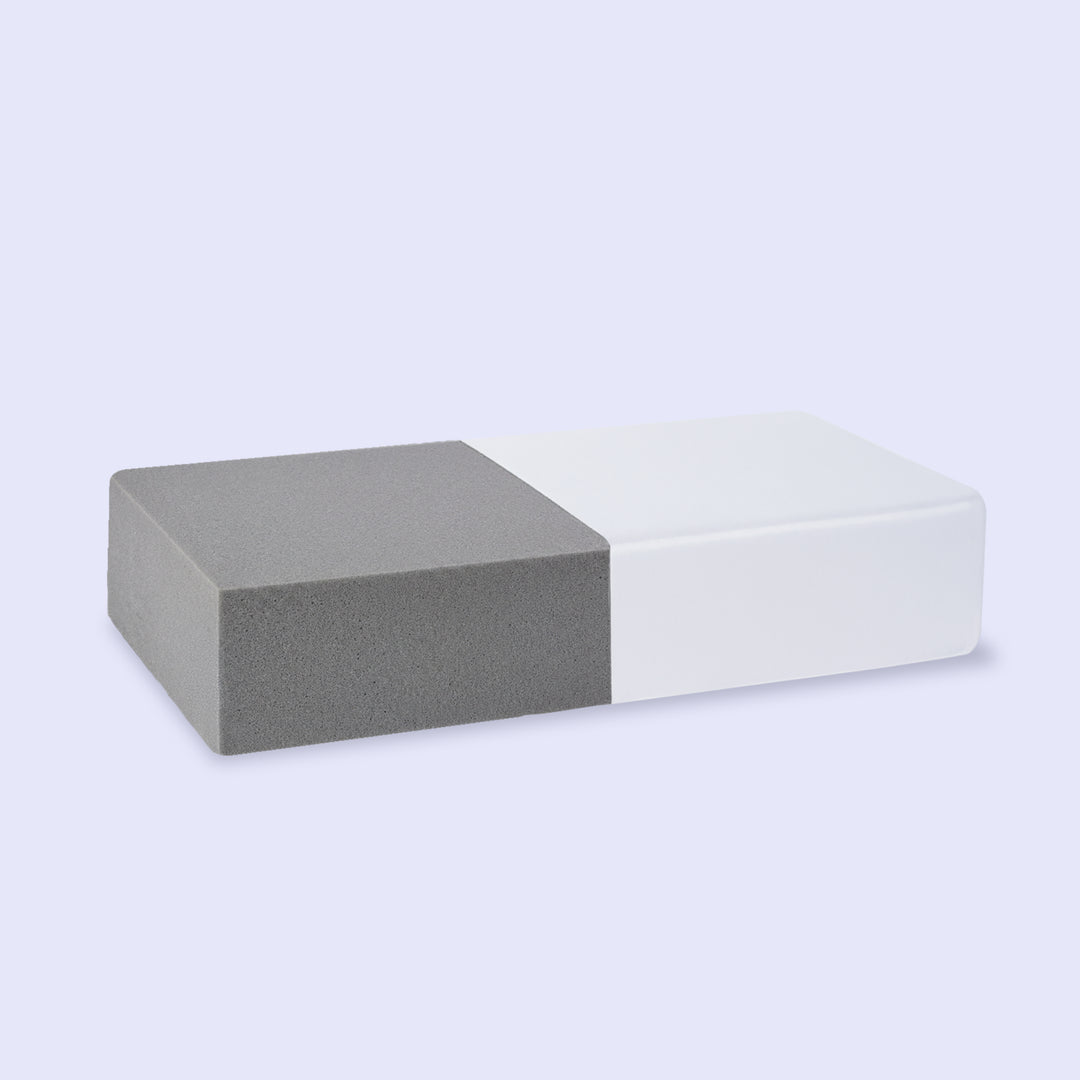 Cutaway view of the Pillow Cube Side Cube foam core