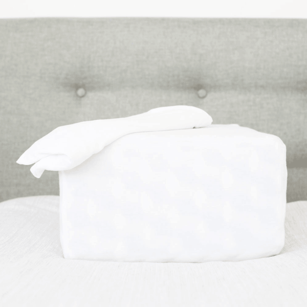 White Microfiber Perfect Fit Pillow Case - Pillow Cube